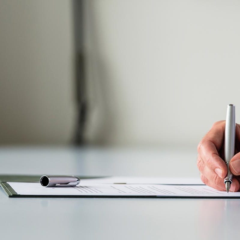 Dokument unterschrieben